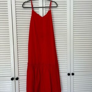 Elegant Red Sleeveless Dress